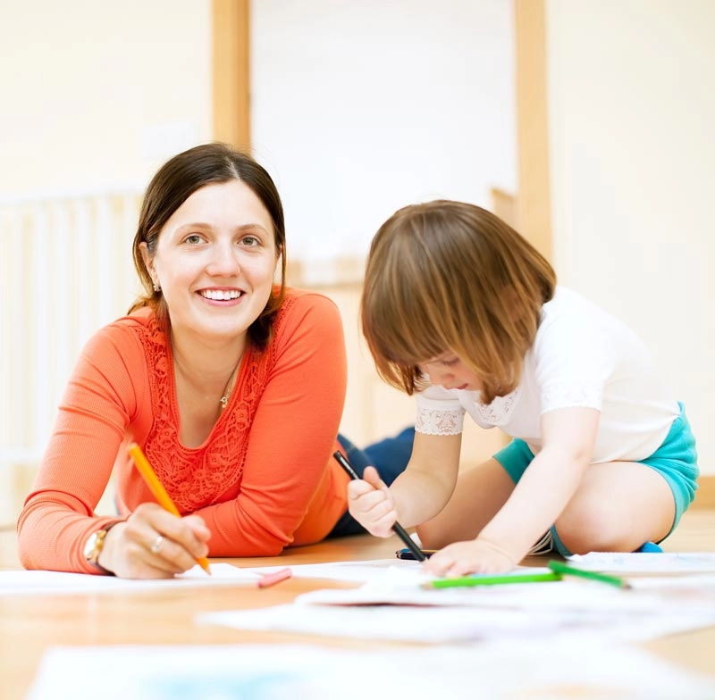 Mother and Daughter Home Lesson Royal Academy Education